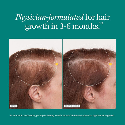 Nutrafol Women’s Balance Hair Growth Nutraceutical|Hair Growth Support Designed for Women 45+